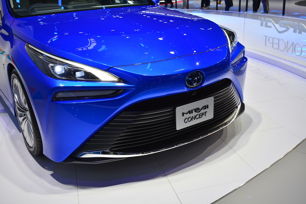  Actual shooting of Toyota Mirai concept car at Beijing Auto Show